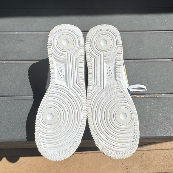 SZ:6Y/7.5 W Shoes Grade-School Nike Air Force 1 LV8 (GS) Navy  White - Picture 4 of 6